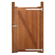 Elephant Poort Belmonte – Bangkirai Hardhout – 3,5 x 100 x 180 cm – Inclusief Beslagset 009155