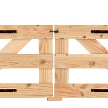 Elephant dubbele tuinpoort Douglas FSC 4,5×300×100 cm – inclusief beslagset