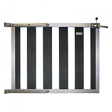 Elephant poortje Design houtcomposiet FSC/GRS antraciet/alu 100x80 cm