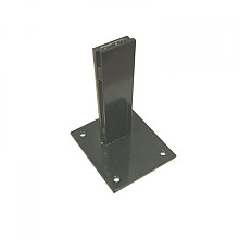 Elephant Paalhouder met Voet Modular/M&M – Staal Antraciet Gepoedercoat – voor Paal 6,8 x 6,8 cm