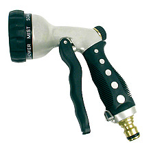 Universele pistoolbroes met messing nippel, 7 standen op kaart