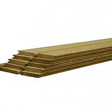 Douglas plankenscherm blokhutprofiel inclusief afdekkap 187 x 224 cm, groen geïmpregneerd.