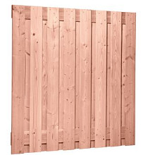 Douglas geschaafd plankenscherm 17-planks 18 mm, 180 x 180 cm, onbehandeld.