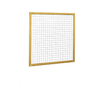 Grenen betonijzertrellis met maas 7,5 x 7,5 cm, in raamwerk 4,4 x 6,8 cm, 180 x 180 cm, groen geïmpr