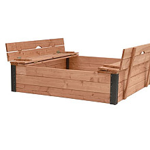 Douglas Zandbak Roy met deksel/zitbank 120 x 120 x 30 cm.