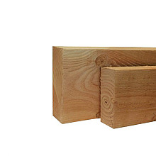 Douglas geschaafde gording 6,5 x 14 x 500 cm, groen geïmpregneerd.