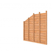 Douglas wandpakket t.b.v. enkelzijdige zijwand kapschuur Comfort, onbehandeld.