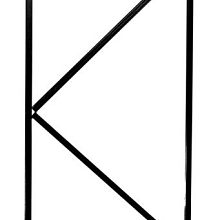 Verstelbaar stalen poortframe 100 x 155 cm, zwart gecoat.