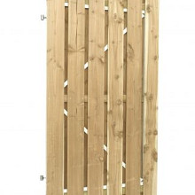 Jumbodeur met slotgat, geschaafd vuren 15 mm op verstelbaar stalen frame 100 x 180 cm, recht vertica