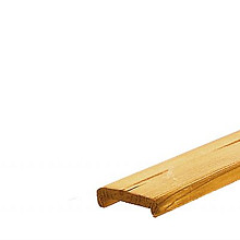 Vuren geschaafde afdeklat met sponning (5,2 cm) 1,9 x 7 x 181,5 cm t.b.v. recht en toogscherm, groen