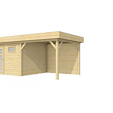 Vuren Topvision Tapuit, 300 x 300 en luifel 300 cm, onbehandeld.