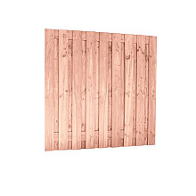 Douglas Fijnbezaagd Plankenscherm 19-planks 15 mm, 180 x 180 cm, Onbehandeld