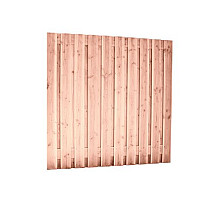 Douglas geschaafd plankenscherm 21-planks 16 mm,180 x 180 cm, t.b.v. betonsysteem, onbehandeld