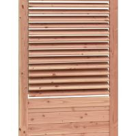 Shutterscherm douglas, 89 x 224 cm, kleurloos geïmpregneerd.