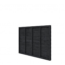 Vuren wandpakket t.b.v. enkelzijdige wand Comfort/DHZ 229x162 cm, zwart geïmpregneerd