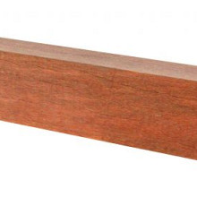 AZ Hardhouten paal met diamantkop, 12 x 12 x 300 cm.