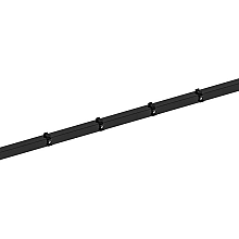 Hillfence metalen hoekpaal inclusief aansluitingset en afdekkap 6 x 6 x 240 cm zwart