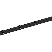 Hillfence metalen hoekpaal, inclusief aansluitingset en afdekkap, 6 x 6 x 160 cm, zwart.