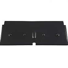 Aluminium Verbindingsstuk t.b.v. daktrim 1058506, zwart RAL 9005.