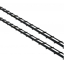 DHZ zwart shutter framewerk, 2 stuks 165 cm t.b.v. 14 planken.