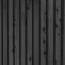 Triple profiel vuren plankenset bij wand B, 228,5 x 224 cm, zwart geïmpregneerd.