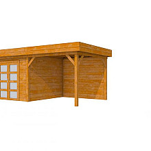 Douglas Topvision Roek, 298 x 298 en luifel 300 cm, transparant gespoten.