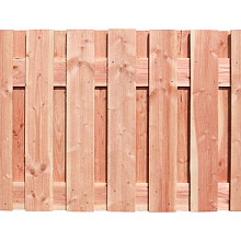 Douglas fijnbezaagd plankenscherm 19-planks 15 mm, 180 x 90 cm t.b.v. betonsysteem, onbehandeld.