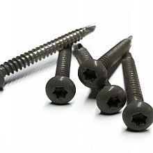 RVS schroef met gekleurde top voor NewTechWood Castellation PRO, set a 50 stuks incl. bit, Silver gr