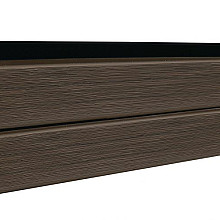 Elephant Lamel Double Rhombus Houtcomposiet FSC – Ipé/Black (2 x 14,1 x 180 cm – 6 stuks)