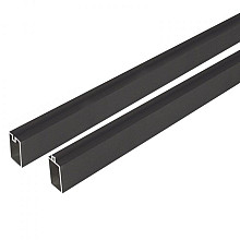 Elephant onder- en bovenregel Modular Rhombus aluminium 2x4,1x180 cm – zwart gepoedercoat (2 stuks)