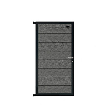 Elephant Tuindeur Modular Evo Houtcomposiet FSC 4x90x174 cm – Co-extrusie Rock Grey / Antraciet met 