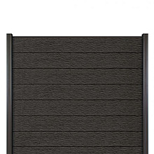 Elephant schutting Modular Evo houtcomposiet FSC 180x180 cm – Co-ex Antraciet met Antraciet Profiele