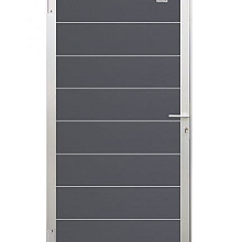 Elephant tuindeur Modular Evo houtcomposiet FSC 4x90x174 cm rock grey/alu – compleet met krukken, sl