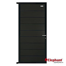 Elephant tuindeur Modular Evo houtcomposiet FSC 4x90x174 cm antraciet – antra profielen + beslag
