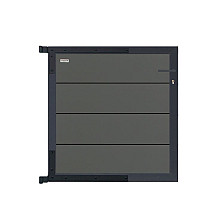 Elephant poortje Modular Evo houtcomposiet FSC – Rock Grey/Antraciet (4x90x91 cm)