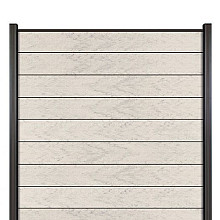 Elephant schutting Modular Evo houtcomposiet FSC 180x200 cm bicolor grijs met antraciet aluminium pr