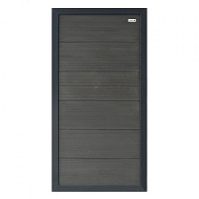 Elephant schutting Forte houtcomposiet FSC/GRS – 4x90x180 cm halfbreed antraciet met  antraciet alum