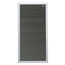 Elephant schutting Forte houtcomposiet FSC/GRS – 4x90x180 cm halfbreed antraciet met aluminium kader