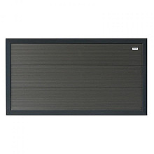 Elephant schutting Forte houtcomposiet FSC/GRS halfhoog antraciet 4x180x93 cm