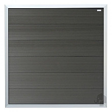 Elephant schutting Forte houtcomposiet FSC/GRS 4x180x180 cm antraciet met aluminium kader