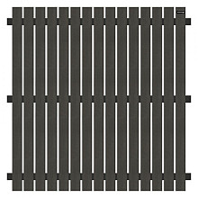 Elephant schutting Dark Line houtcomposiet FSC met aluminium – 3,1 x 180 x 180 cm – verticaal 15L – 