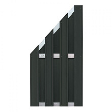 Elephant schutting Design houtcomposiet antraciet – duurzaam, modern en onderhoudsarm