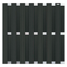 Elephant schutting Design houtcomposiet FSC/GRS 3,9x180x180 cm antraciet met aluminium liggers