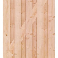 Elephant tuindeur XL Douglas PEFC  4,5x100x200 cm gezaagde planken / RVS geschroefd