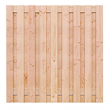 Elephant rechte schutting XL Douglas PEFC 4,5x200x200 cm – RVS bevestigd