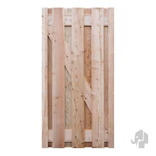 Elephant tuindeur geschaafd Douglas PEFC  48x900x1800mm vlak geschaafd / RVS geschroefd