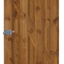 Elephant tuindeur bruin verduurzaamd Grenen FSC 4,7x100x200 cm – incl. beslagset