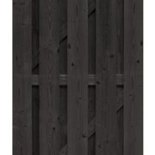 Elephant Rechte Tuindeur Grenen FSC Zwart Gelakt 4,5 x 90 x 180 cm – Duurzaam, Stijlvol en Sterk