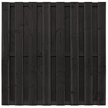 Elephant Rechte Schutting Grenen FSC Zwart Gelakt – Duurzaam, Stijlvol en Onderhoudsvriendelijk