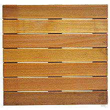 Elephant terrastegel Bangkirai hardhout 3 x 50 x 50 cm – fijn ribbelprofiel